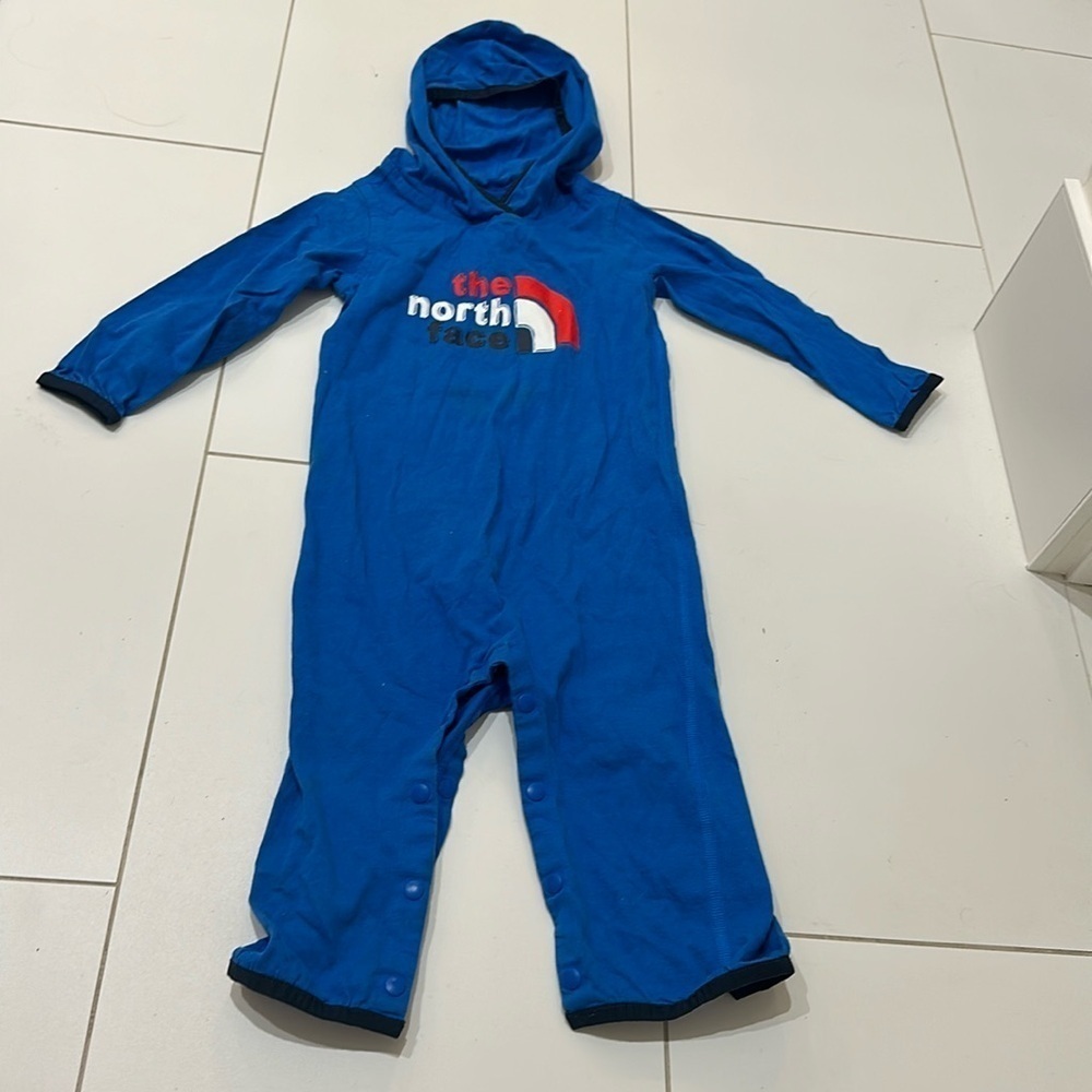 The north face 12/18m blue coverall